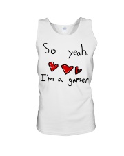 So yeah I'm a gamer shirt Unisex Tank thumbnail