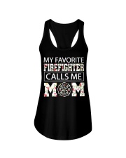 My favorite firefighter calls me mom shirt Ladies Flowy Tank thumbnail