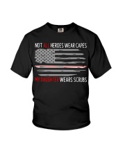 Not all heroes wear capes my daughter wears Youth T-Shirt thumbnail
