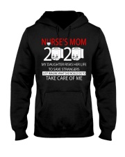 Nurse's Mom 2020 my daughter risks her life take Hooded Sweatshirt thumbnail