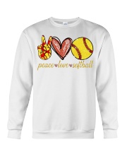 Peace love Softball shirt Crewneck Sweatshirt thumbnail