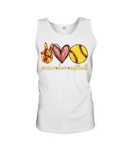 Peace love Softball shirt Unisex Tank thumbnail