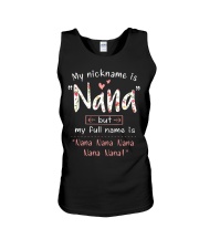 My nickname is Nana but my full name is Nana Unisex Tank thumbnail