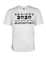 Seniors 2020 Quarantined shirt V-Neck T-Shirt thumbnail