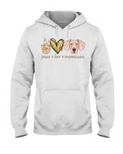 Peace Love Weimaraner shirt Hooded Sweatshirt thumbnail