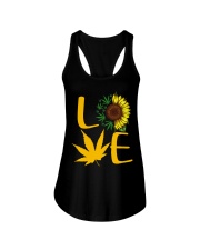 Love Sunflower Weed Cannabis shirt Ladies Flowy Tank thumbnail