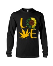 Love Sunflower Weed Cannabis shirt Long Sleeve Tee thumbnail