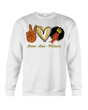 Peace love melanin shirt Crewneck Sweatshirt thumbnail