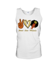 Peace love melanin shirt Unisex Tank thumbnail