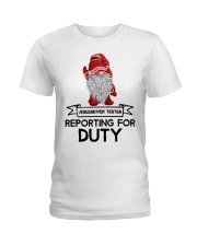 Gnomies Aebleskiver Tester Reporting for Duty Ladies T-Shirt thumbnail
