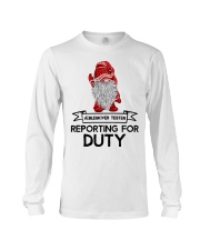 Gnomies Aebleskiver Tester Reporting for Duty Long Sleeve Tee thumbnail