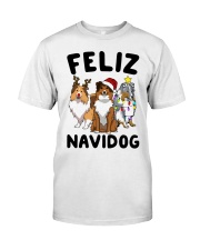 Feliz Navidog Shetland Sheepdogs Christmas Classic T-Shirt thumbnail