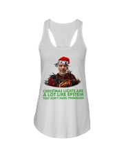 Christmas lights are a lot like Epstein shirt Ladies Flowy Tank thumbnail