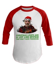Christmas lights are a lot like Epstein shirt Baseball Tee thumbnail