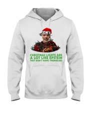 Christmas lights are a lot like Epstein shirt Hooded Sweatshirt thumbnail