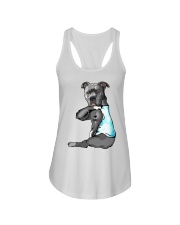 Pitbull Tattoo I love Dad shirt Ladies Flowy Tank thumbnail