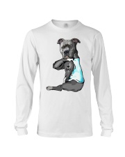 Pitbull Tattoo I love Dad shirt Long Sleeve Tee thumbnail