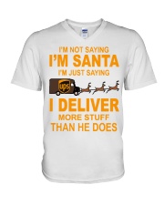 I'm not saying I'm santa UPS shirt V-Neck T-Shirt thumbnail