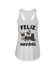 Feliz Navidog Miniature Schnauzer Christmas Ladies Flowy Tank thumbnail