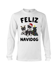 Feliz Navidog Miniature Schnauzer Christmas Long Sleeve Tee thumbnail
