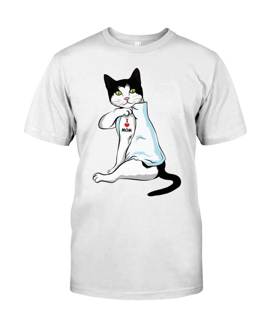 Cat Tattoo I love mom shirt Classic T-Shirt