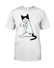 Cat Tattoo I love mom shirt Classic T-Shirt front