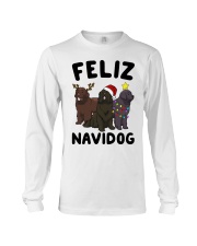 Feliz Navidog Newfoundland Christmas shirt Long Sleeve Tee thumbnail