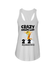 Crazy Giraffe lady 2020 quarantined shirt Ladies Flowy Tank thumbnail