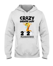 Crazy Giraffe lady 2020 quarantined shirt Hooded Sweatshirt thumbnail