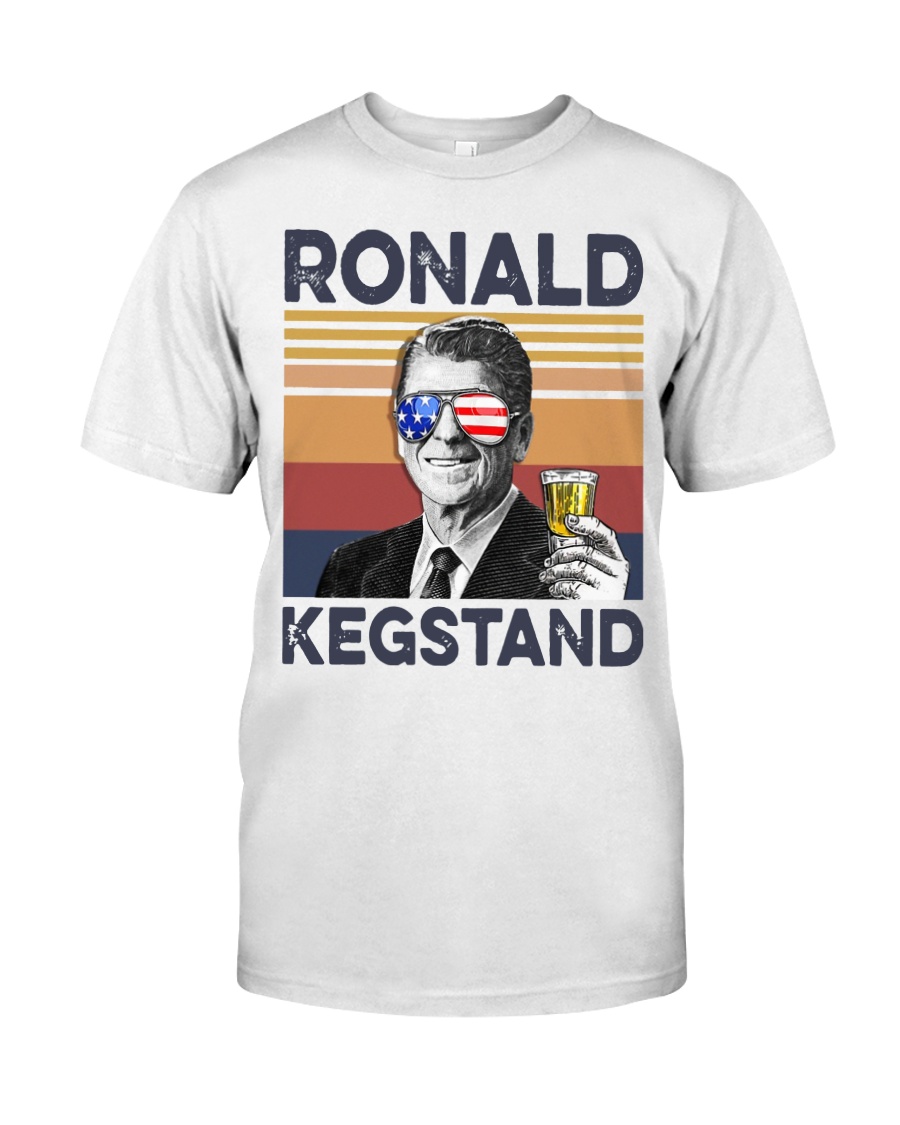Ronald Kegstand Drink Independence day vintage Classic T-Shirt