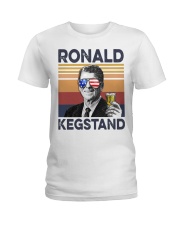 Ronald Kegstand Drink Independence day vintage Ladies T-Shirt thumbnail