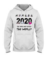 Nurses 2020 the ones who saved the world T-shirt Hooded Sweatshirt thumbnail