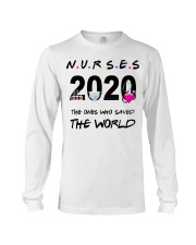 Nurses 2020 the ones who saved the world T-shirt Long Sleeve Tee thumbnail