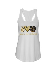Peace love Rottweiler shirt Ladies Flowy Tank thumbnail