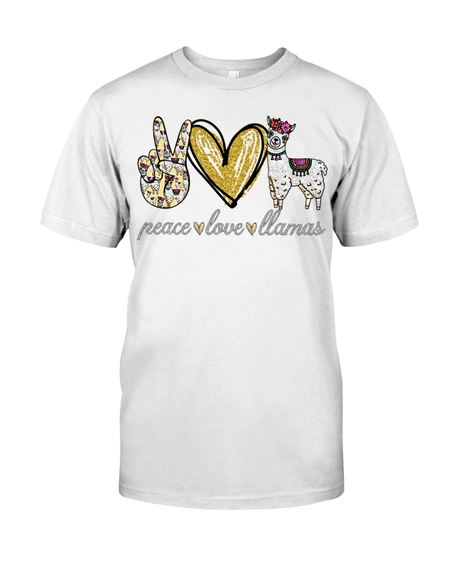 Peace love cure Llamas shirt Classic T-Shirt