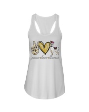 Peace love cure Llamas shirt Ladies Flowy Tank thumbnail