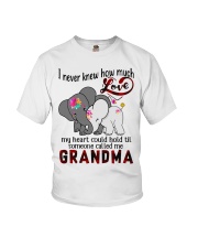 Elephant I never knew how much love grandma shirt Youth T-Shirt thumbnail