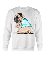 Pug I love mom shirt Crewneck Sweatshirt thumbnail