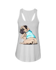Pug I love mom shirt Ladies Flowy Tank thumbnail