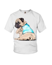Pug I love mom shirt Youth T-Shirt thumbnail
