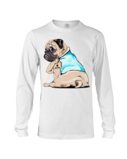 Pug I love mom shirt Long Sleeve Tee thumbnail