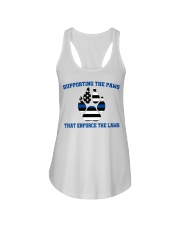 Supporting the paws that enforce the laws shirt Ladies Flowy Tank thumbnail
