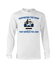 Supporting the paws that enforce the laws shirt Long Sleeve Tee thumbnail