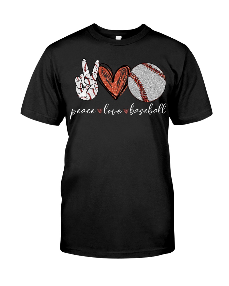 peace love baseball shirt