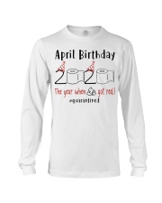 April Birthday 2020 Quarantined T-shirt Long Sleeve Tee thumbnail