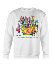 Crayon Autism Awareness It's ok to be different Crewneck Sweatshirt thumbnail
