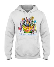 Crayon Autism Awareness It's ok to be different Hooded Sweatshirt thumbnail
