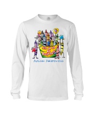 Crayon Autism Awareness It's ok to be different Long Sleeve Tee thumbnail