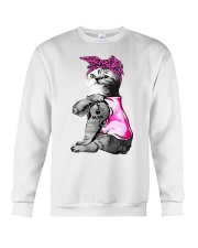 Cat tattoo I love mom funny shirt Crewneck Sweatshirt thumbnail