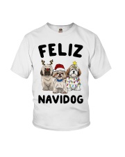 Feliz Navidog Shih Tzu Christmas shirt Youth T-Shirt thumbnail